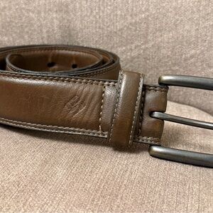 Men's Columbia Brown Leather Belt
